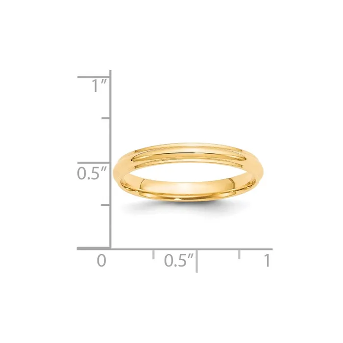 Goldia Solid 10K Yellow Gold 3mm Half Round with Edge MensWomens Wedding Band Ring Size 5 Rings Goldia Solid 10K Yellow Gold 3mm Half Round with Edge MensWomens Wedding Band Ring Size 5 Rings