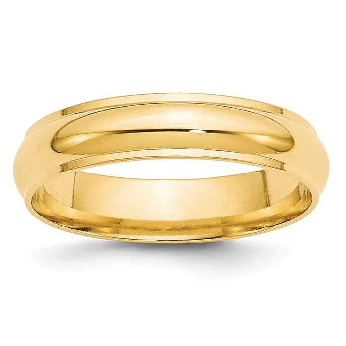 Goldia Solid 10K Yellow Gold 5mm Half Round with Edge MensWomens Wedding Band Ring Size 12 Rings Goldia Solid 10K Yellow Gold 5mm Half Round with Edge MensWomens Wedding Band Ring Size 12 Rings