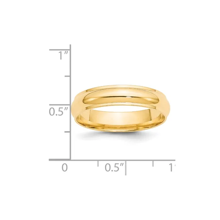 Goldia Solid 10K Yellow Gold 5mm Half Round with Edge MensWomens Wedding Band Ring Size 12 Rings Goldia Solid 10K Yellow Gold 5mm Half Round with Edge MensWomens Wedding Band Ring Size 12 Rings