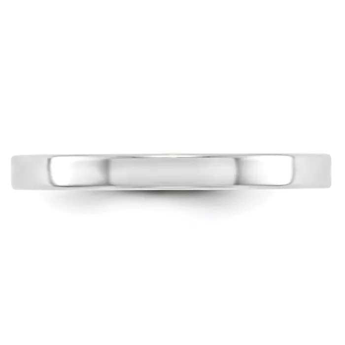 Goldia Solid 14K White Gold 25mm Light Weight Flat MensWomens Wedding Band Ring Size 85 Rings Goldia Solid 14K White Gold 25mm Light Weight Flat MensWomens Wedding Band Ring Size 85 Rings