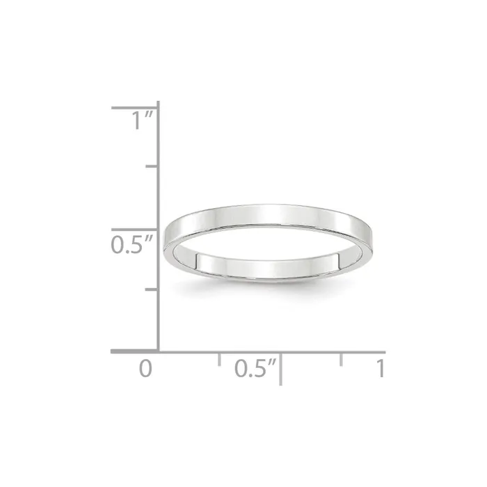 Goldia Solid 14K White Gold 25mm Light Weight Flat MensWomens Wedding Band Ring Size 85 Rings Goldia Solid 14K White Gold 25mm Light Weight Flat MensWomens Wedding Band Ring Size 85 Rings