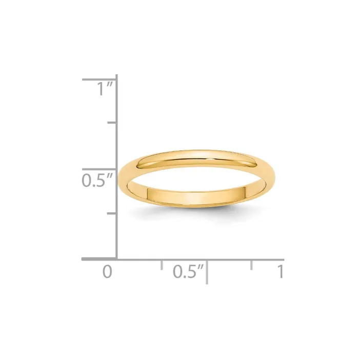 Goldia Solid 18K Yellow Gold 25mm Half Round MensWomens Wedding Band Ring Size 105 Rings Goldia Solid 18K Yellow Gold 25mm Half Round MensWomens Wedding Band Ring Size 105 Rings