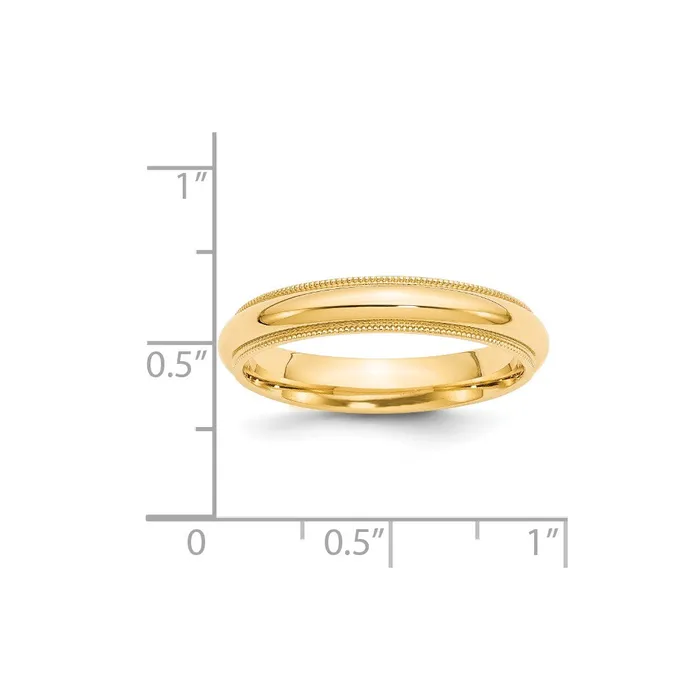 Goldia Solid 18K Yellow Gold 4mm Milgrain Comfort Wedding MensWomens Wedding Band Ring Size 6 Rings Goldia Solid 18K Yellow Gold 4mm Milgrain Comfort Wedding MensWomens Wedding Band Ring Size 6 Rings