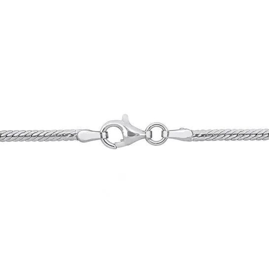 JMS always Bracelets Original Amour 2mm Herringbone Chain Bracelet in Sterling Silver JMS always Bracelets Original Amour 2mm Herringbone Chain Bracelet in Sterling Silver