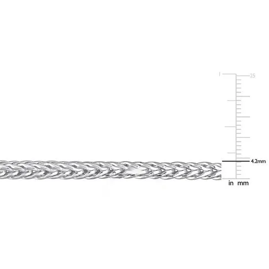JMS always Bracelets Original Amour 42mm Foxtail Chain Bracelet in Sterling Silver JMS always Bracelets Original Amour 42mm Foxtail Chain Bracelet in Sterling Silver