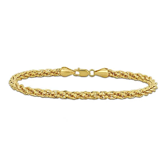 JMS always Bracelets Original AMOUR 4mm Infinity Rope Chain Bracelet In 14K Yellow Gold 9 In JMS always Bracelets Original AMOUR 4mm Infinity Rope Chain Bracelet In 14K Yellow Gold 9 In
