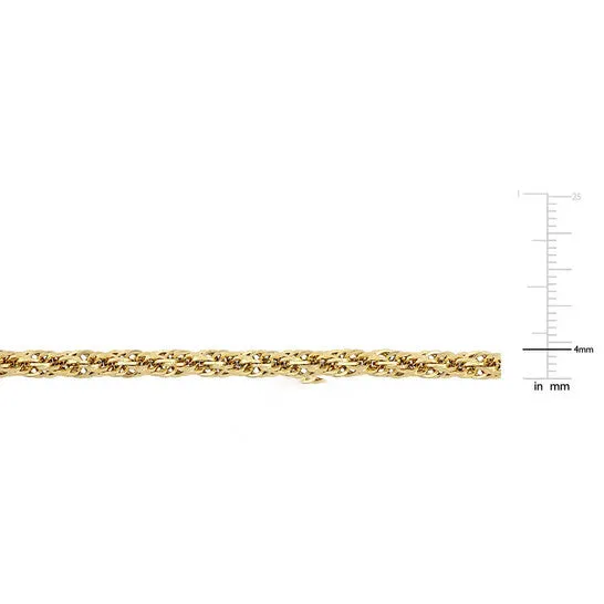 JMS always Bracelets Original AMOUR 4mm Infinity Rope Chain Bracelet In 14K Yellow Gold 9 In JMS always Bracelets Original AMOUR 4mm Infinity Rope Chain Bracelet In 14K Yellow Gold 9 In