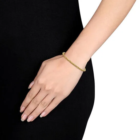 JMS always Bracelets Original AMOUR 4mm Infinity Rope Chain Bracelet In 14K Yellow Gold 9 In JMS always Bracelets Original AMOUR 4mm Infinity Rope Chain Bracelet In 14K Yellow Gold 9 In