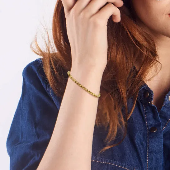 JMS always Bracelets Original AMOUR 4mm Infinity Rope Chain Bracelet In 14K Yellow Gold 9 In JMS always Bracelets Original AMOUR 4mm Infinity Rope Chain Bracelet In 14K Yellow Gold 9 In