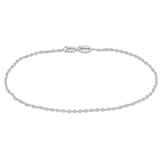 JMS always Bracelets Original AMOUR Diamond Cut Cable Chain Bracelet In Platinum 7 In JMS always Bracelets Original AMOUR Diamond Cut Cable Chain Bracelet In Platinum 7 In