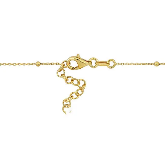 JMS always Bracelets Original Amour Lock and Heart Pink Enamel Diamond Cut Cable and Ball Bead Chain Bracelet in Yellow Plated Sterling Silver JMS always Bracelets Original Amour Lock and Heart Pink Enamel Diamond Cut Cable and Ball Bead Chain Bracelet in Yellow Plated Sterling Silver