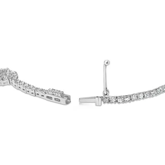JMS always Bracelets Original Haus of Brilliance 14K White Gold 1 12 Cttw Diamond Heart Station Strand Bracelet HI Color I1I2 Clarity 75 Inches JMS always Bracelets Original Haus of Brilliance 14K White Gold 1 12 Cttw Diamond Heart Station Strand Bracelet HI Color I1I2 Clarity 75 Inches