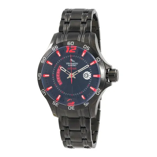 JMS always Bracelets Original Strumento Marino Hurricane 3 Hands Bracelet Quartz Black Dial Mens Watch SM116MBBKNRRS JMS always Bracelets Original Strumento Marino Hurricane 3 Hands Bracelet Quartz Black Dial Mens Watch SM116MBBKNRRS