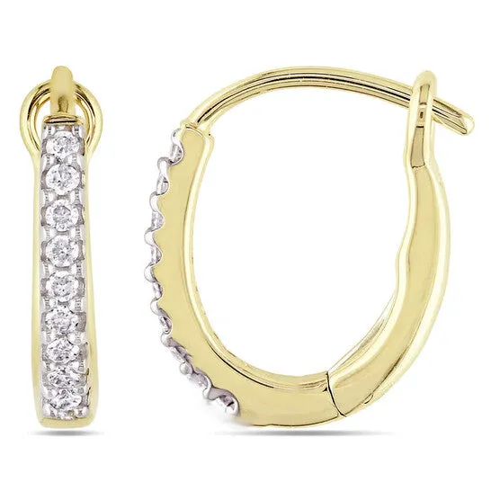 JMS always Earrings Original AMOUR 17 CT TW Diamond Hoop Earrings In 14K Yellow Gold JMS always Earrings Original AMOUR 17 CT TW Diamond Hoop Earrings In 14K Yellow Gold