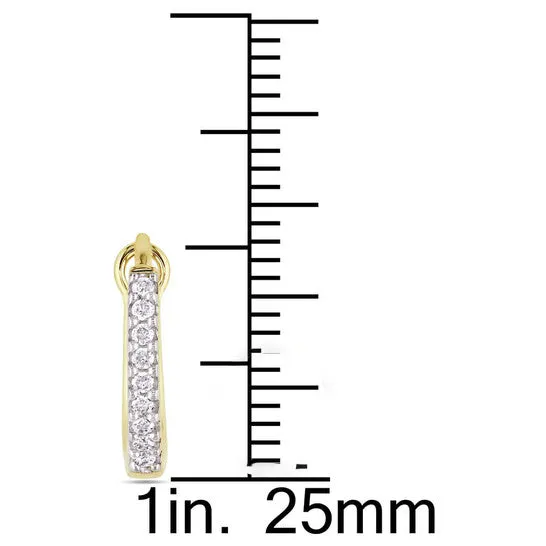 JMS always Earrings Original AMOUR 17 CT TW Diamond Hoop Earrings In 14K Yellow Gold JMS always Earrings Original AMOUR 17 CT TW Diamond Hoop Earrings In 14K Yellow Gold