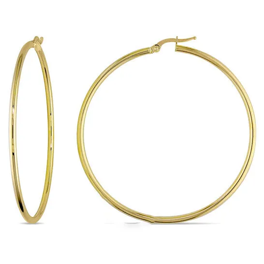 JMS always Earrings Original Amour 55mm Polished Hoop Earrings in 10k Yellow Gold JMS always Earrings Original Amour 55mm Polished Hoop Earrings in 10k Yellow Gold