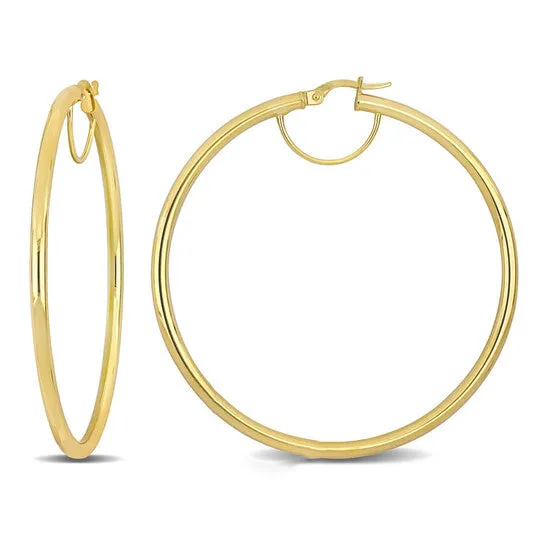 JMS always Earrings Original AMOUR 58mm Hoop Earrings In 10K Yellow Gold JMS always Earrings Original AMOUR 58mm Hoop Earrings In 10K Yellow Gold