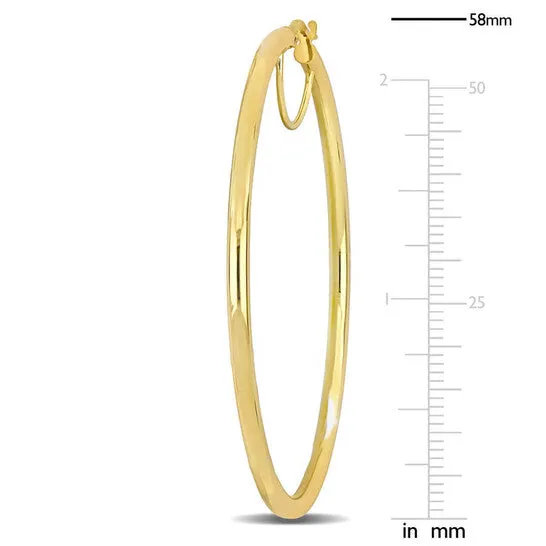 JMS always Earrings Original AMOUR 58mm Hoop Earrings In 10K Yellow Gold JMS always Earrings Original AMOUR 58mm Hoop Earrings In 10K Yellow Gold