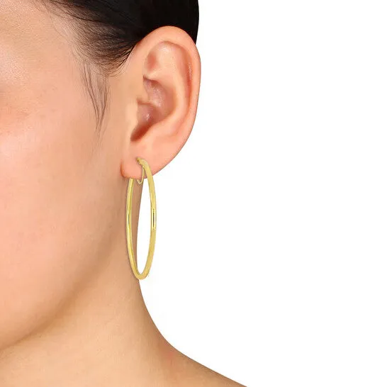 JMS always Earrings Original AMOUR 58mm Hoop Earrings In 10K Yellow Gold JMS always Earrings Original AMOUR 58mm Hoop Earrings In 10K Yellow Gold