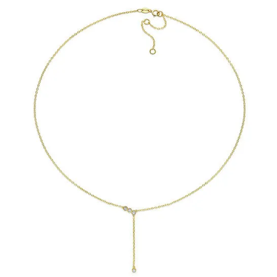JMS always Earrings Original Created Forever 13 CT TGW Lab Created Diamond Lariat 2piece Earrings Necklace Set in 18k Yellow Gold Plated Sterling Silver JMS always Earrings Original Created Forever 13 CT TGW Lab Created Diamond Lariat 2piece Earrings Necklace Set in 18k Yellow Gold Plated Sterling Silver