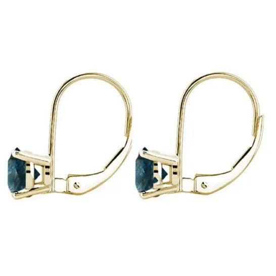 JMS always Earrings Original Maulijewels 060 Carat Natural Blue Diamond Lever Back Earrings Dangle Style Available in 14k Yellow Gold Blue I1I2 JMS always Earrings Original Maulijewels 060 Carat Natural Blue Diamond Lever Back Earrings Dangle Style Available in 14k Yellow Gold Blue I1I2