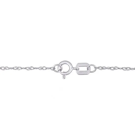 JMS always Necklaces Original AMOUR 1 CT TGW Aquamarine and 110 CT TW Diamond Vintage Halo Necklace In 10K White Gold JMS always Necklaces Original AMOUR 1 CT TGW Aquamarine and 110 CT TW Diamond Vintage Halo Necklace In 10K White Gold