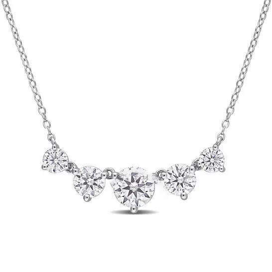 JMS always Necklaces Original AMOUR 2 12 CT DEW Created Moissanite Heart Necklace In Sterling Silver JMS always Necklaces Original AMOUR 2 12 CT DEW Created Moissanite Heart Necklace In Sterling Silver
