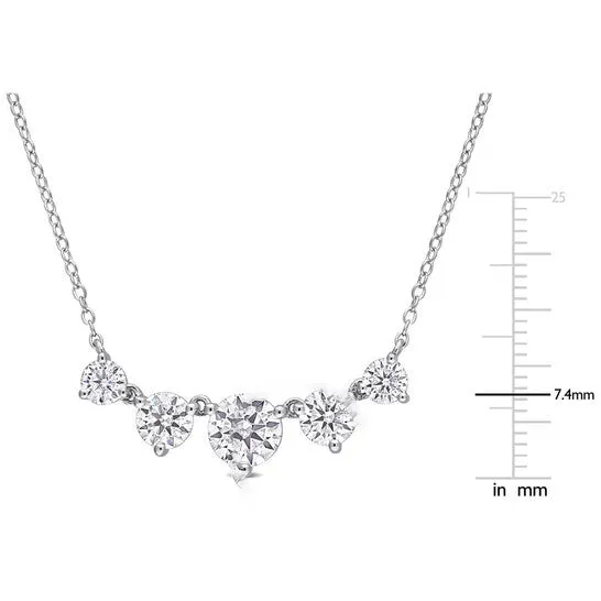 JMS always Necklaces Original AMOUR 2 12 CT DEW Created Moissanite Heart Necklace In Sterling Silver JMS always Necklaces Original AMOUR 2 12 CT DEW Created Moissanite Heart Necklace In Sterling Silver