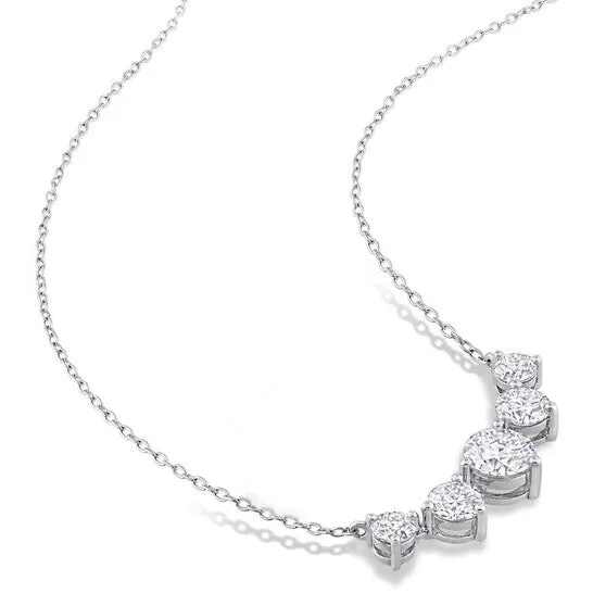 JMS always Necklaces Original AMOUR 2 12 CT DEW Created Moissanite Heart Necklace In Sterling Silver JMS always Necklaces Original AMOUR 2 12 CT DEW Created Moissanite Heart Necklace In Sterling Silver