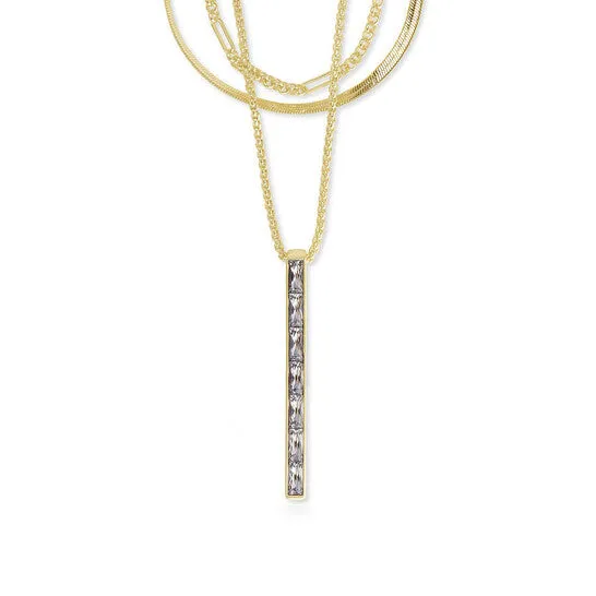 JMS always Necklaces Original Kendra Scott Jack 14K Gold Plated Brass and White Crystal Necklace 4217707096 JMS always Necklaces Original Kendra Scott Jack 14K Gold Plated Brass and White Crystal Necklace 4217707096