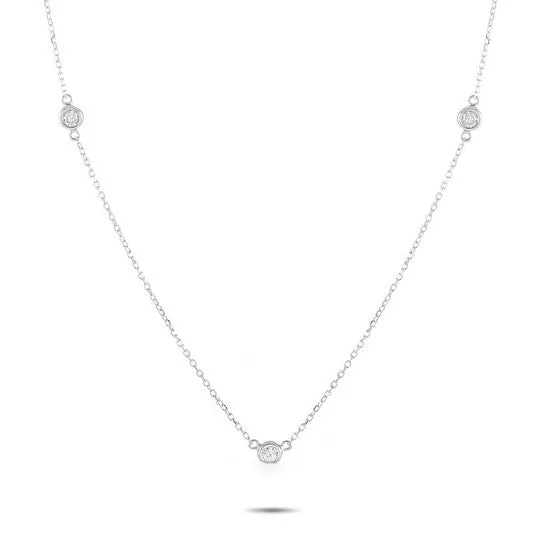 JMS always Necklaces Original LB Exclusive 14K White Gold 015 ct Diamond Necklace JMS always Necklaces Original LB Exclusive 14K White Gold 015 ct Diamond Necklace