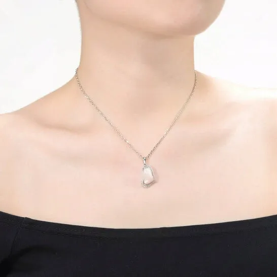 JMS always Necklaces Original Megan Walford Sterling Silver Pink Heart with Round Cubic Zirconia Heart Necklace JMS always Necklaces Original Megan Walford Sterling Silver Pink Heart with Round Cubic Zirconia Heart Necklace