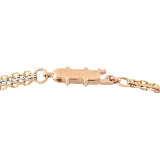 JMS always Necklaces Original PreOwned Cartier Trinity 18K White Rose and Yellow Gold 088ct Diamond Necklace CA04 101023 JMS always Necklaces Original PreOwned Cartier Trinity 18K White Rose and Yellow Gold 088ct Diamond Necklace CA04 101023