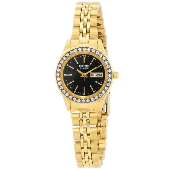 JMS always Original Citizen Quartz Crystal Black Dial Ladies Watch EQ053255E Watches JMS always Original Citizen Quartz Crystal Black Dial Ladies Watch EQ053255E Watches