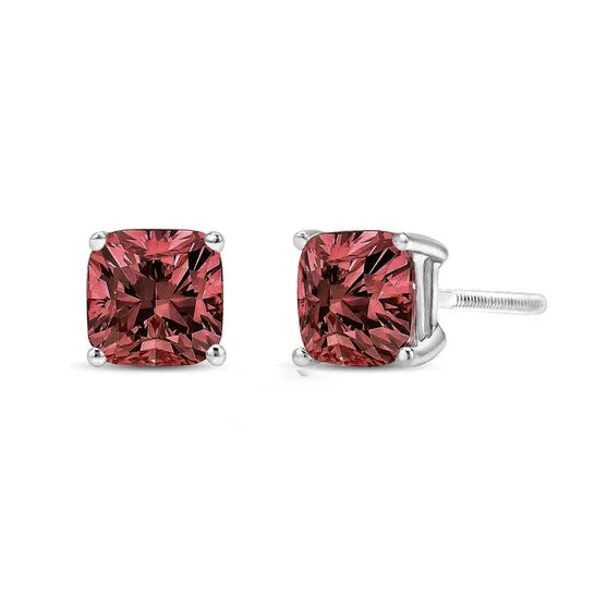JMS always Original Haus of Brilliance 14K White Gold 1 12 Cttw Lab Grown Pink Cushion 4Prong Set Classic Diamond Solitaire Stud Earrings Pink Color VS1VS2 Clarity Earrings JMS always Original Haus of Brilliance 14K White Gold 1 12 Cttw Lab Grown Pink Cushion 4Prong Set Classic Diamond Solitaire Stud Earrings Pink Color VS1VS2 Clarity Earrings