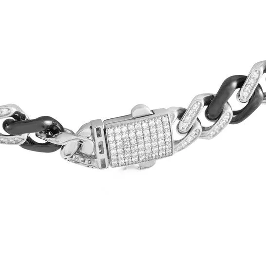 JMS always Original LB Exclusive 18K White Gold 275ct Diamond Black Curb Chain Necklace Necklaces JMS always Original LB Exclusive 18K White Gold 275ct Diamond Black Curb Chain Necklace Necklaces