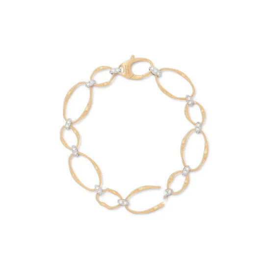 JMS always Original Marco Bicego Marrakech Onde Collection 18K Yellow Gold and Diamond Flat Link Bracelet BG783 B2 YW M5 Bracelets JMS always Original Marco Bicego Marrakech Onde Collection 18K Yellow Gold and Diamond Flat Link Bracelet BG783 B2 YW M5 Bracelets