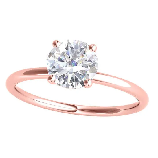 JMS always Original Maulijewels 15 Carat Diamond 14K Rose Gold Moissanite GH VS1 Solitaire Engagement Ring Rings JMS always Original Maulijewels 15 Carat Diamond 14K Rose Gold Moissanite GH VS1 Solitaire Engagement Ring Rings