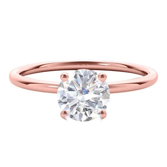 JMS always Original Maulijewels 15 Carat Diamond 14K Rose Gold Moissanite GH VS1 Solitaire Engagement Ring Rings JMS always Original Maulijewels 15 Carat Diamond 14K Rose Gold Moissanite GH VS1 Solitaire Engagement Ring Rings