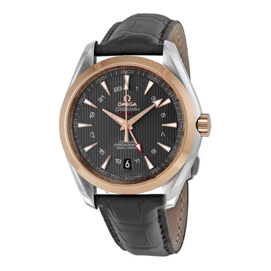 JMS always Original Omega Aqua Terra GMT Automatic Grey Dial Brown Leather Mens Watch 23123432206001 Watches JMS always Original Omega Aqua Terra GMT Automatic Grey Dial Brown Leather Mens Watch 23123432206001 Watches