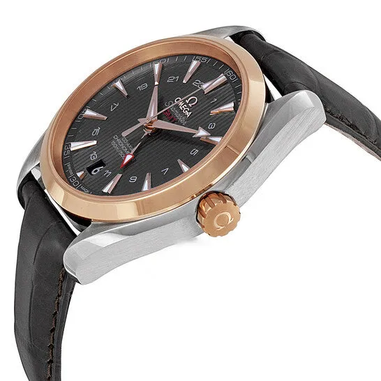 JMS always Original Omega Aqua Terra GMT Automatic Grey Dial Brown Leather Mens Watch 23123432206001 Watches JMS always Original Omega Aqua Terra GMT Automatic Grey Dial Brown Leather Mens Watch 23123432206001 Watches