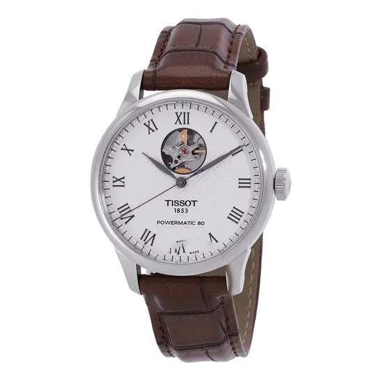 JMS always Original Tissot Le Locle Powermatic 80 Open Heart Silver Dial Mens Watch T0064071603301 Rings JMS always Original Tissot Le Locle Powermatic 80 Open Heart Silver Dial Mens Watch T0064071603301 Rings