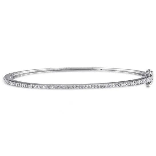 JMS always Rings Original AMOUR 14 CT TW Diamond Bangle In Sterling Silver JMS always Rings Original AMOUR 14 CT TW Diamond Bangle In Sterling Silver
