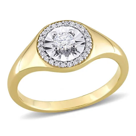 JMS always Rings Original Amour 14 CT TW Diamond Ring in 10k Yellow Gold JMS always Rings Original Amour 14 CT TW Diamond Ring in 10k Yellow Gold