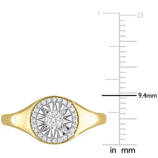 JMS always Rings Original Amour 14 CT TW Diamond Ring in 10k Yellow Gold JMS always Rings Original Amour 14 CT TW Diamond Ring in 10k Yellow Gold