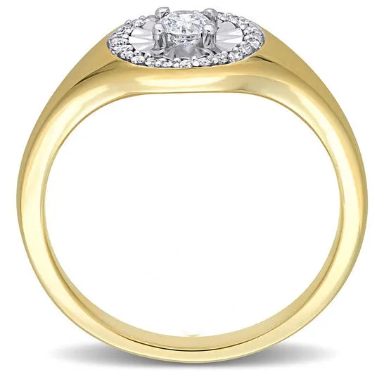 JMS always Rings Original Amour 14 CT TW Diamond Ring in 10k Yellow Gold JMS always Rings Original Amour 14 CT TW Diamond Ring in 10k Yellow Gold