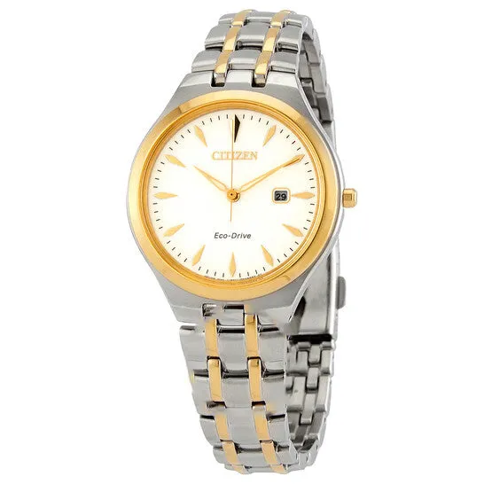 JMS always Rings Original Citizen EcoDrive White Dial Twotone Ladies Watch EW249489B JMS always Rings Original Citizen EcoDrive White Dial Twotone Ladies Watch EW249489B