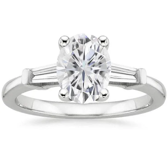 JMS always Rings Original DiamondMuse 088 cttw Oval Swarovski Diamond Womens Engagement Ring in Sterling Silver JMS always Rings Original DiamondMuse 088 cttw Oval Swarovski Diamond Womens Engagement Ring in Sterling Silver