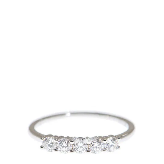 JMS always Rings Original New J Collection Ring W Diamond 5 Rddi 042 Ct18kw 177 Gm 18kt White Gold Silver JMS always Rings Original New J Collection Ring W Diamond 5 Rddi 042 Ct18kw 177 Gm 18kt White Gold Silver