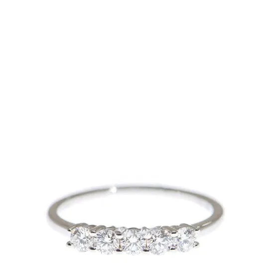 JMS always Rings Original New J Collection Ring W Diamond 5 Rddi 042 Ct18kw 177 Gm 18kt White Gold Silver JMS always Rings Original New J Collection Ring W Diamond 5 Rddi 042 Ct18kw 177 Gm 18kt White Gold Silver